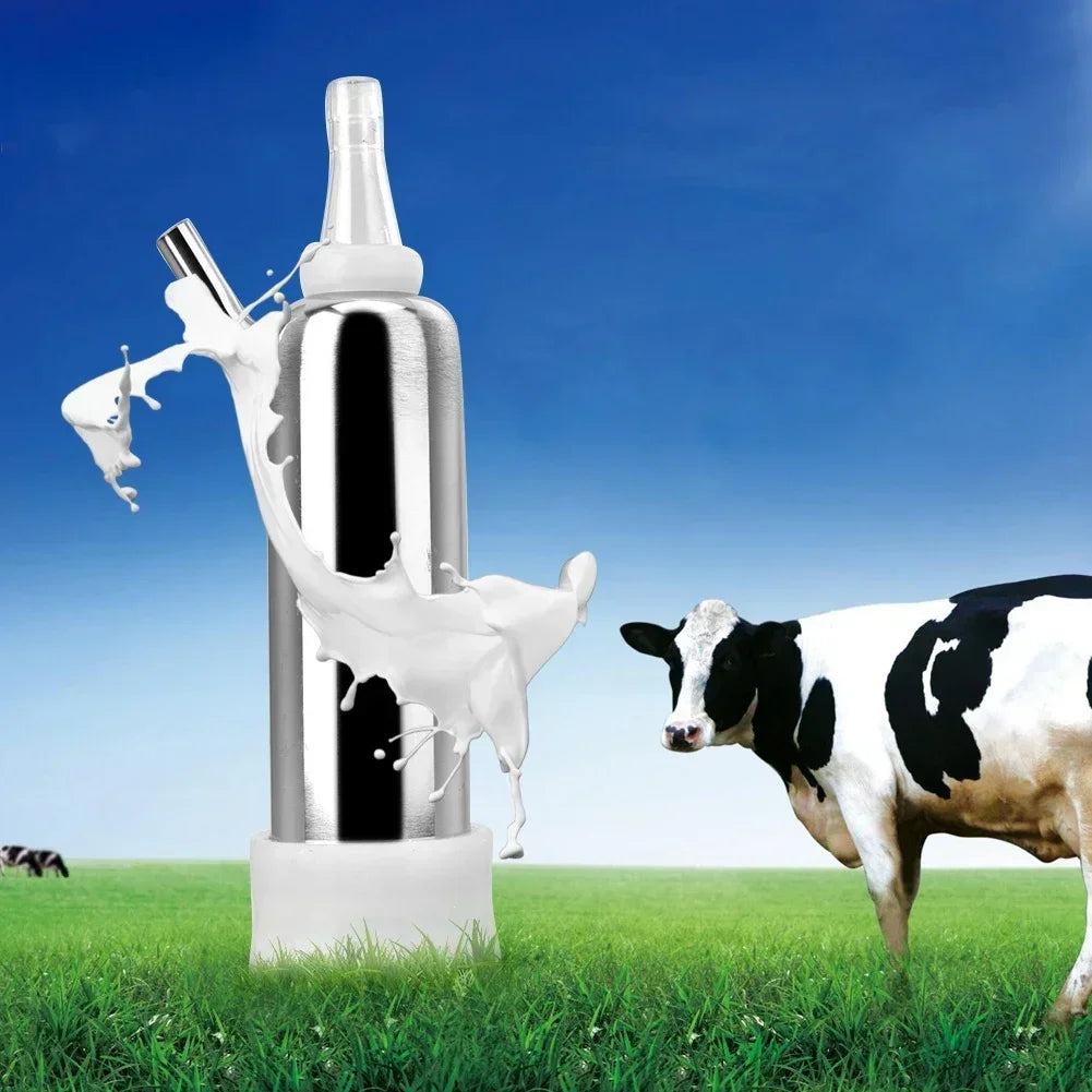 Electric Milk Extractor Stainless Steel Cow Milking Machine With Milk Pulse Controller And Mastitis Detector