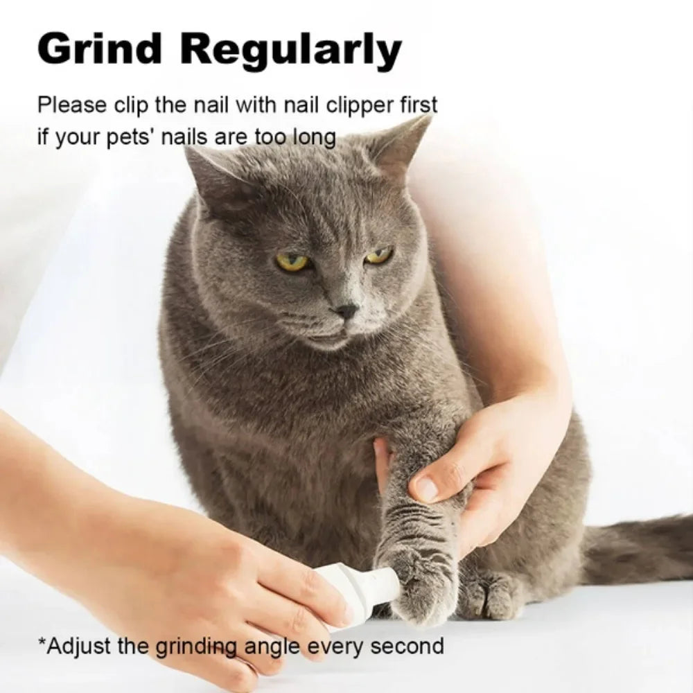 JJYY New electric pet nail clipper for cats and dogs, nail sharpener, pet nail care trimmer