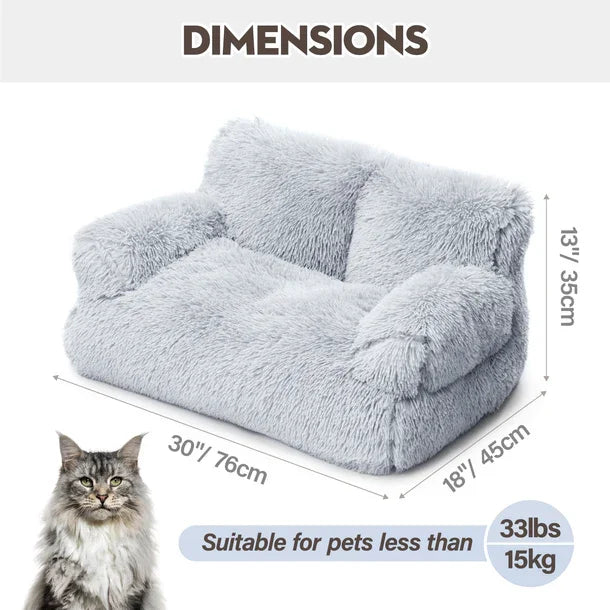 Mewoofun Dog Couch Small Dog Bed Removable Washable Cat Couch