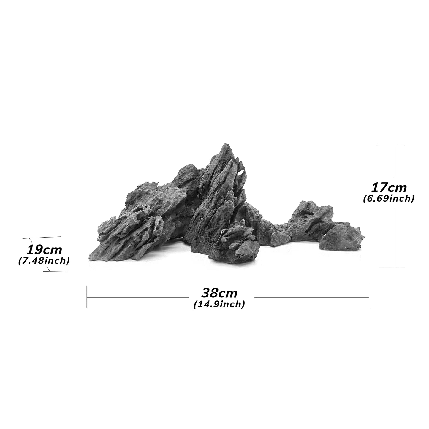 FZONE Aquarium Resin Seiryu Stone Model PH Nature Rocks