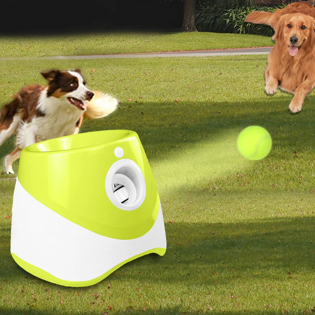 Dog Tennis Launcher Automatic Ball Throwing Machine Rechargeable Interactive Pet Toy Catapult