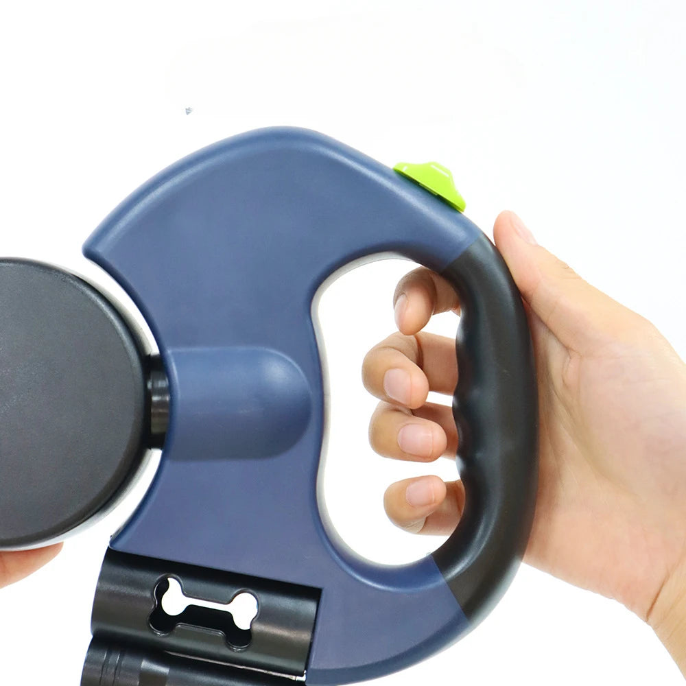Automatic Retractable Two-End Pet Leash Dog Leash With Flashlight