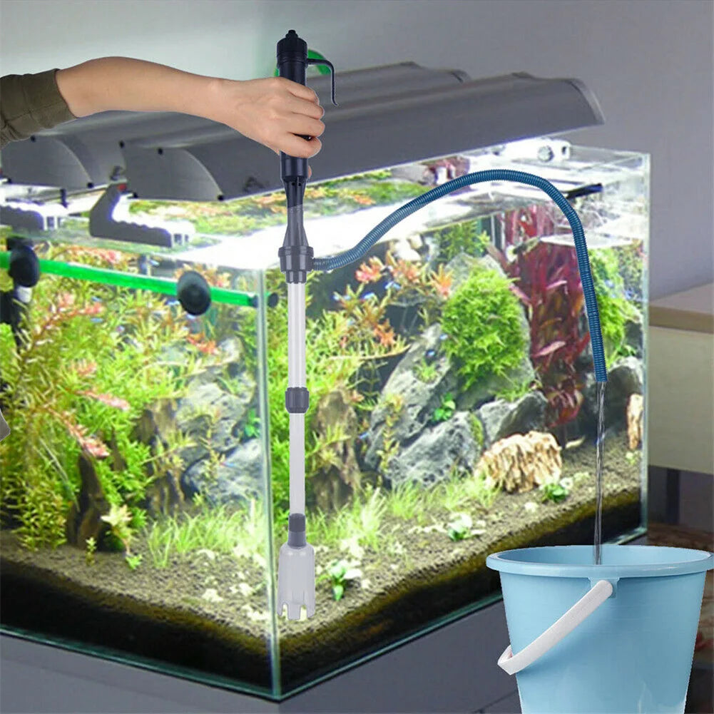 Electric Aquarium Gravel Cleaner Automatic Fish Tank Cleaning Tools Gravel Vacuum Cleaner for Aquarium Fish Tank Water Changer