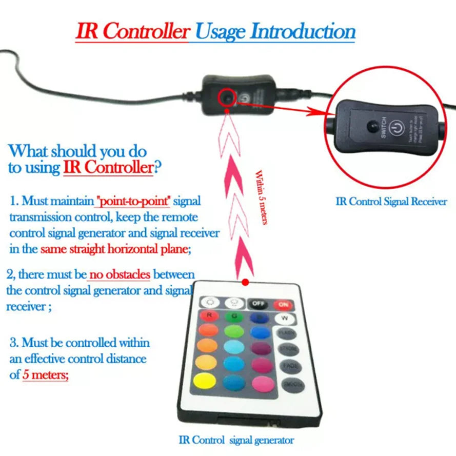 Aquarium Underwater Air Bubble LED Light Fish Tank RGB Submersible Lamp + Remote