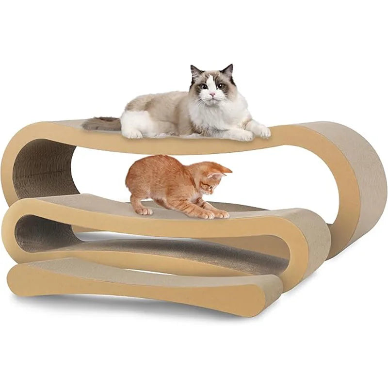 3 In 1 Cat Scratcher Cardboard Cat Scratching Board Protector