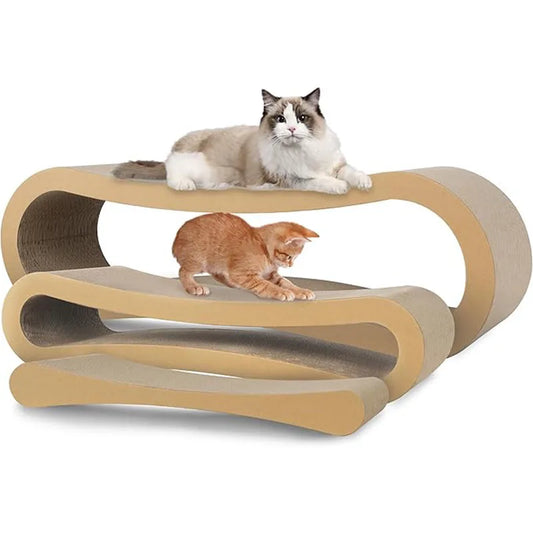 3 In 1 Cat Scratcher Cardboard Cat Scratching Board Protector
