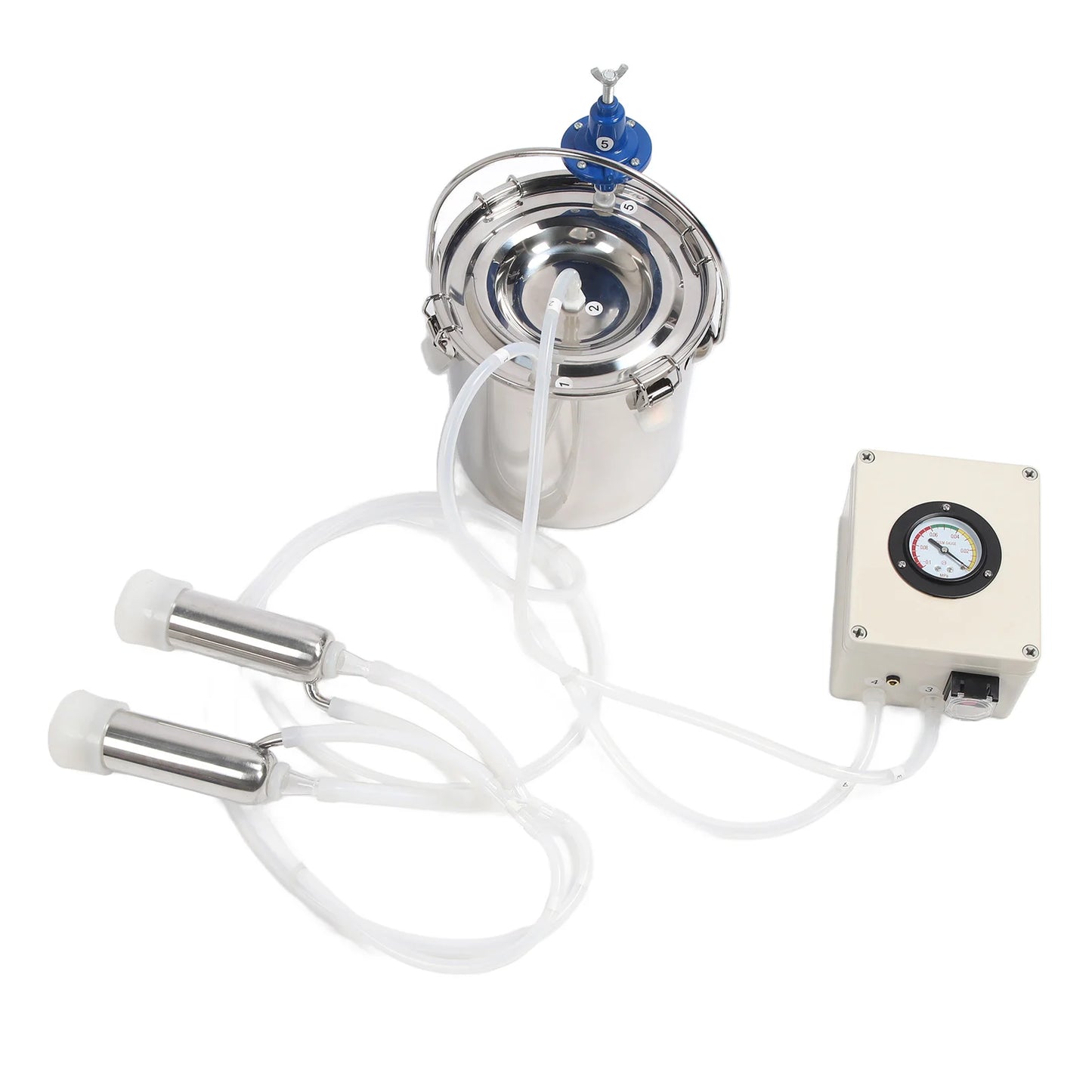 Goat Milking Machine Portable Milker Goat Milking Machine 6L Portable Stainless Steel Electric Automatic Pulsation Vacuum Milker