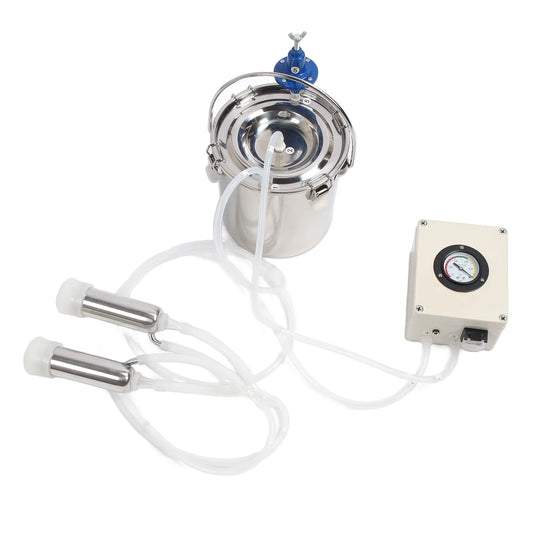 Goat Milking Machine Portable Milker Goat Milking Machine 6L Portable Stainless Steel Electric Automatic Pulsation Vacuum Milker