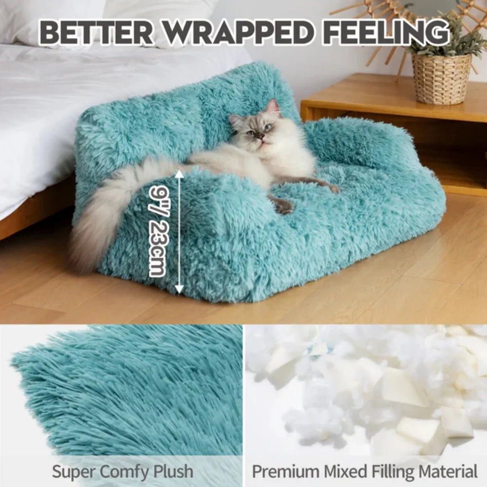 Mewoofun Dog Couch Small Dog Bed Removable Washable Cat Couch