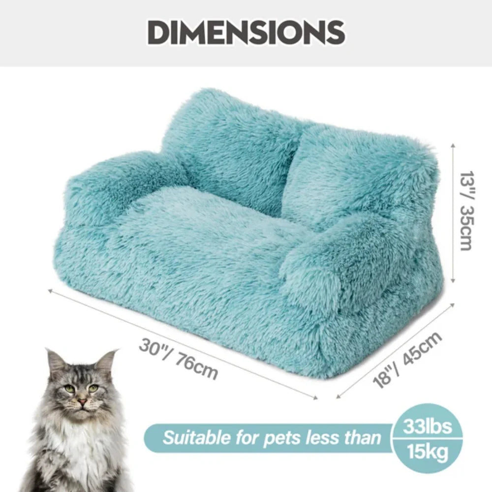 Mewoofun Dog Couch Small Dog Bed Removable Washable Cat Couch
