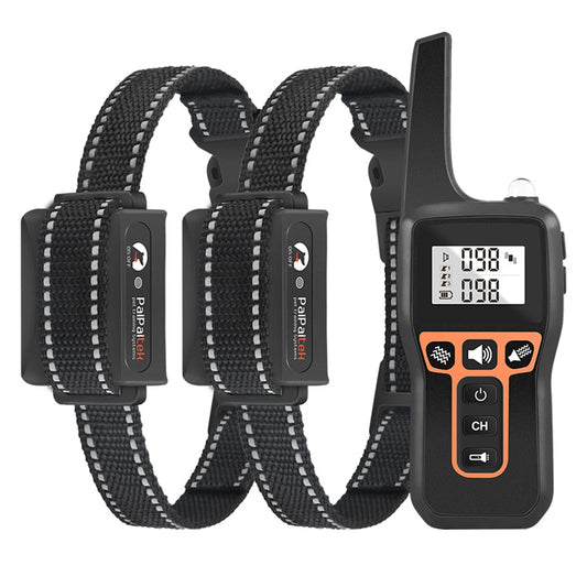 Pet Dog Training E Collar Waterproof Anti Barking Rechargeable Remote Control Vibration Sound Collar for All Size Dogs