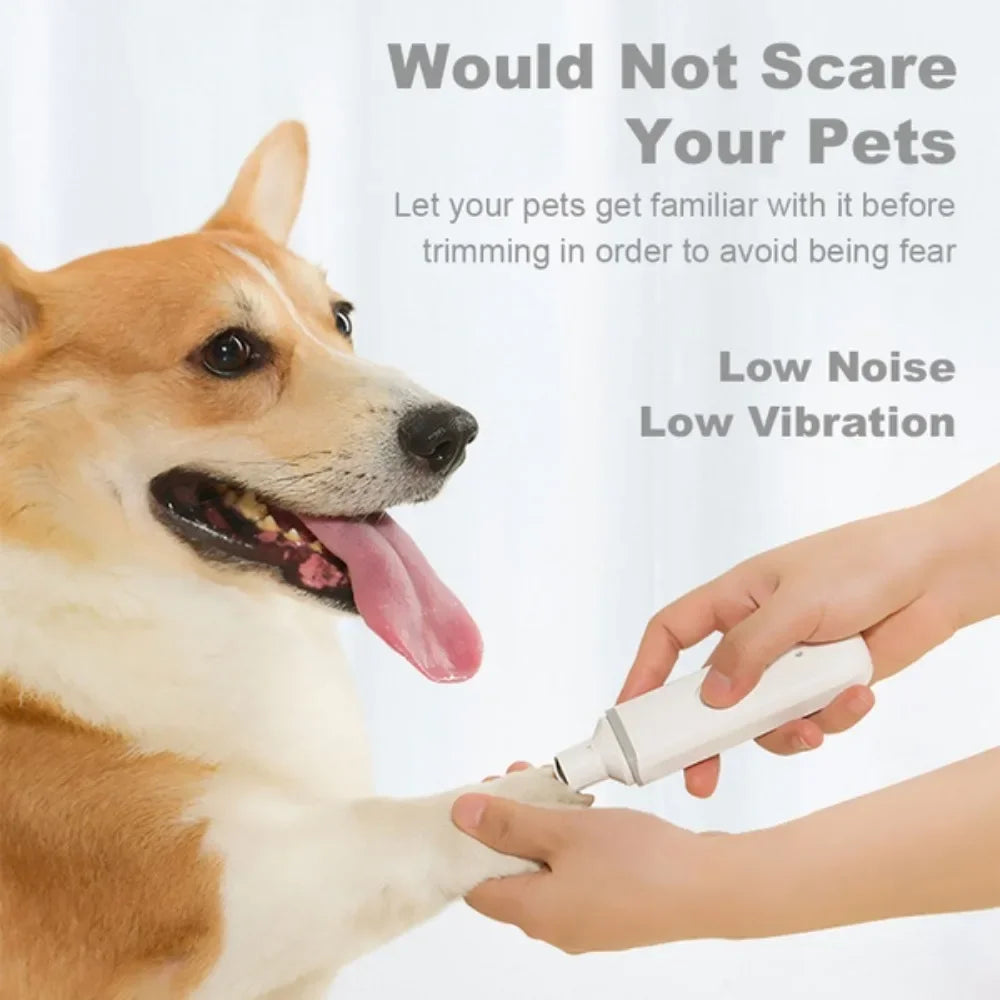 JJYY New electric pet nail clipper for cats and dogs, nail sharpener, pet nail care trimmer