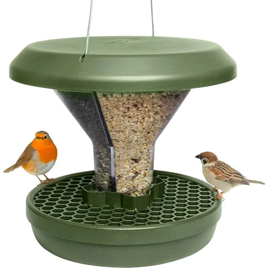 Bird Feeder Davos Smart Birds No Mess No Spill Mice and Rat Proof Outdoor Hanging Feeder Robust and Reliable
