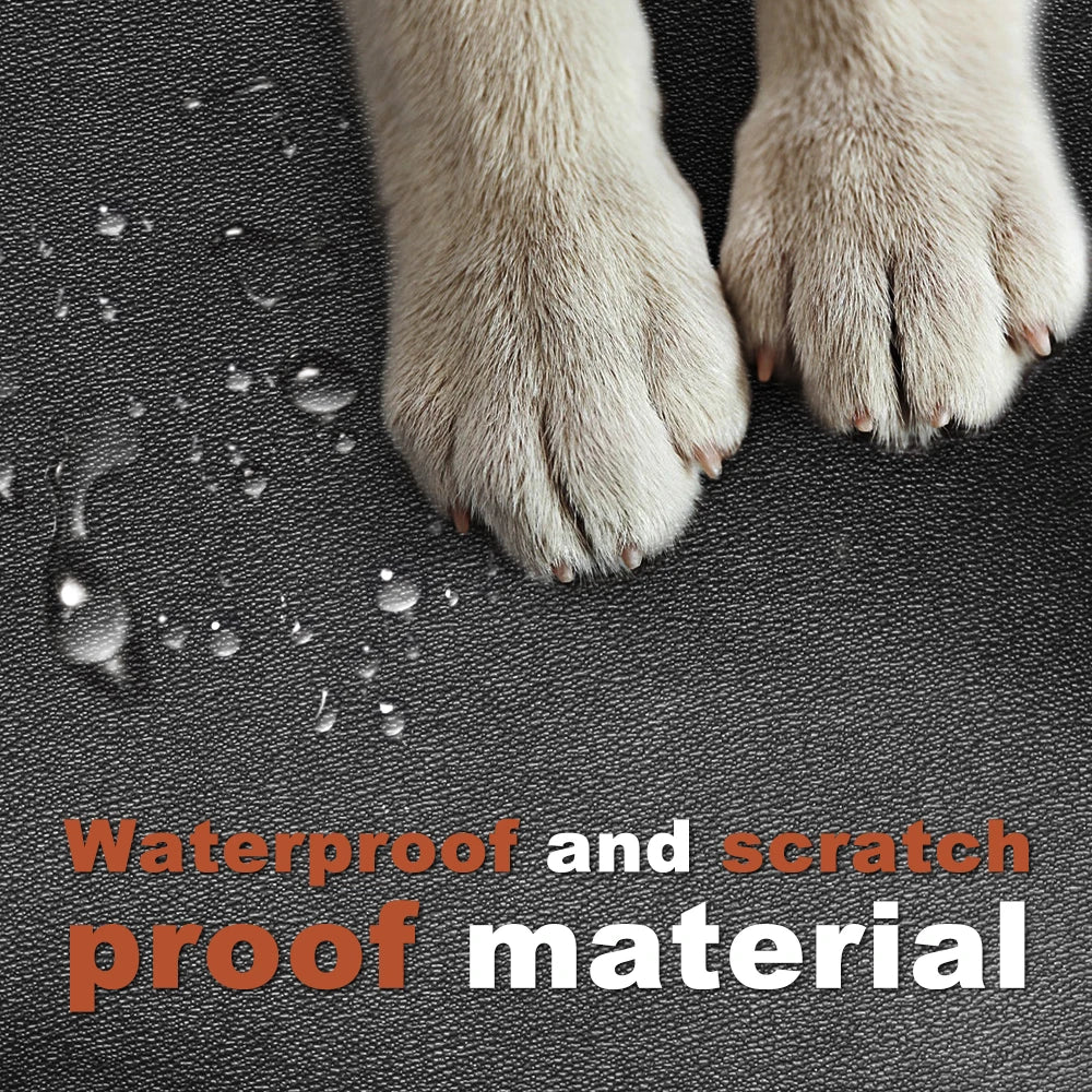 Back Seat Extender for Dogs Waterproof Dog Car Seat Cover with Hard Bottom Anti Scratch Protector Mat