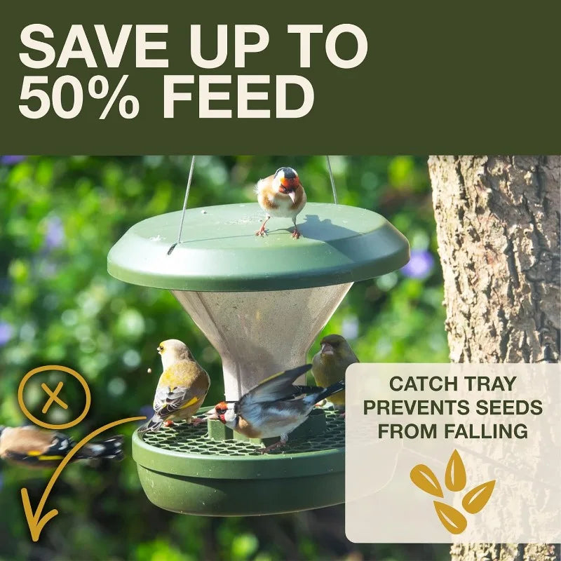 Bird Feeder Davos Smart Birds No Mess No Spill Mice and Rat Proof Outdoor Hanging Feeder Robust and Reliable