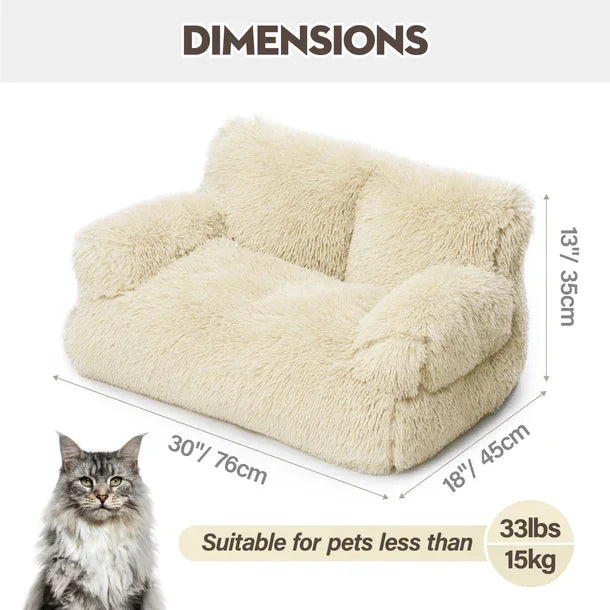 Mewoofun Dog Couch Small Dog Bed Removable Washable Cat Couch