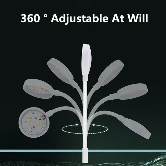 Mini Fish Waterproof Plant Aquarium Light Aquariums LED Lamp 5V Underwater Fish 3W Lamp Light Lighting Tank Fish USB Tank Decor