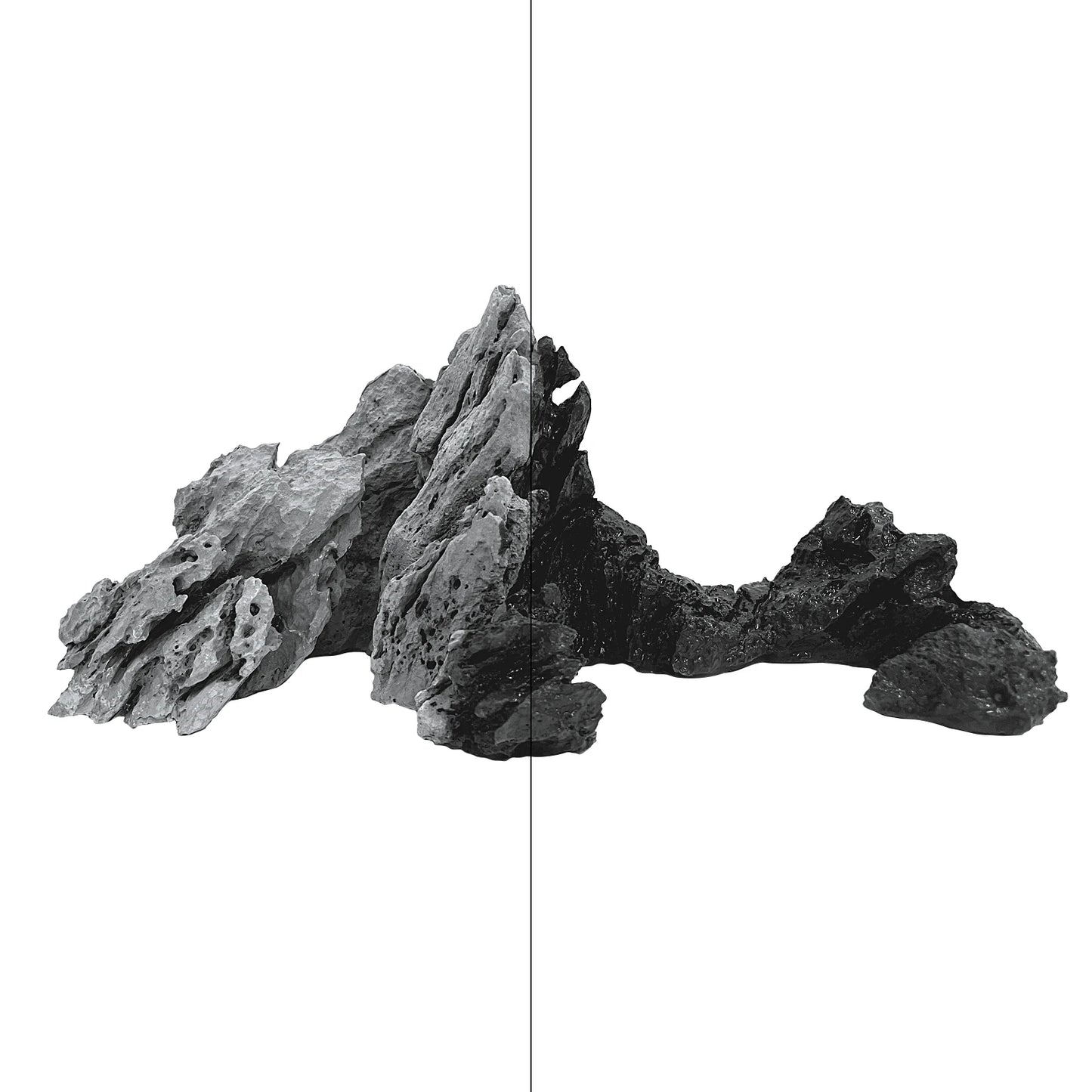 FZONE Aquarium Resin Seiryu Stone Model PH Nature Rocks