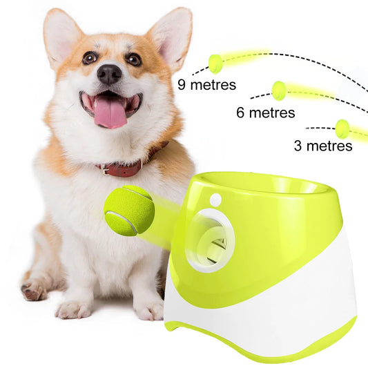 Dog Tennis Launcher Automatic Ball Throwing Machine Rechargeable Interactive Pet Toy Catapult