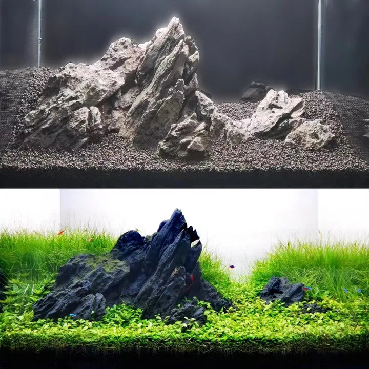FZONE Aquarium Resin Seiryu Stone Model PH Nature Rocks