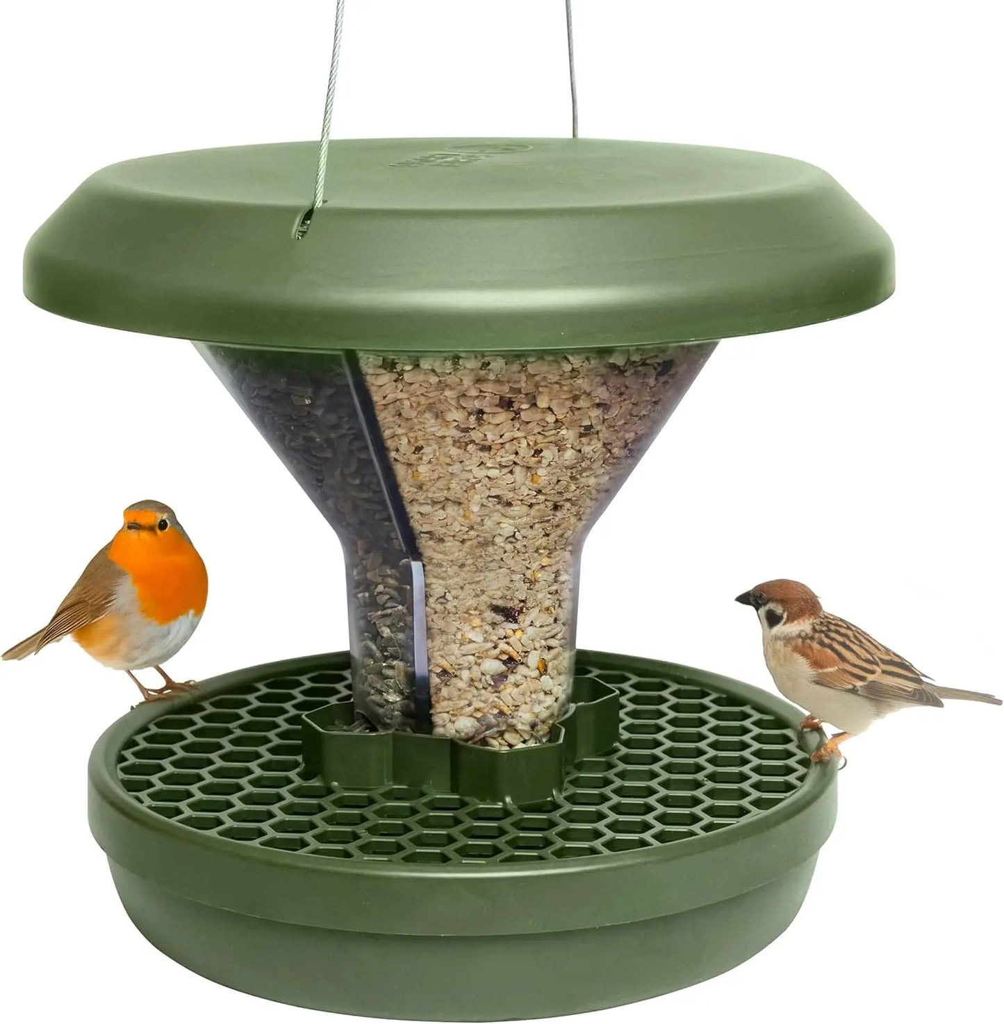 Bird Feeder Davos Smart Birds No Mess No Spill Mice and Rat Proof Outdoor Hanging Feeder Robust and Reliable