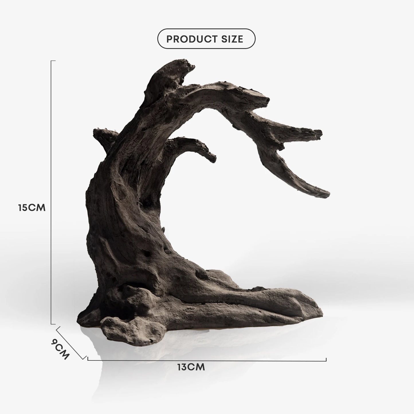 FZONE Resin Manten Stone and Driftwood Model Nature Aquarium Rocks for Aquascaping Hardscape