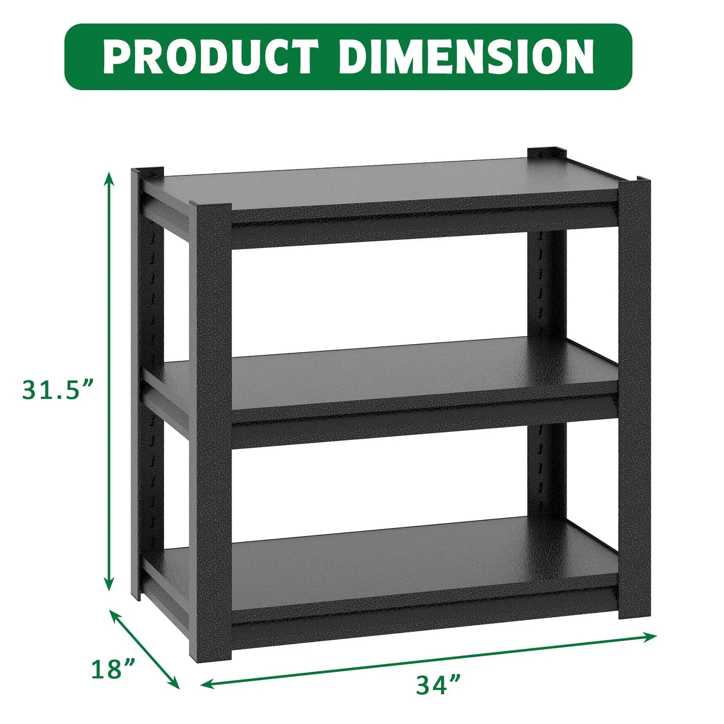 Metal Aquarium Stand Heavy Duty Adjustable 3 Tier Fish Tank Stand for Home Office